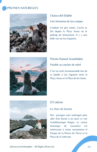 Piscines naturelles ebook Tenerife